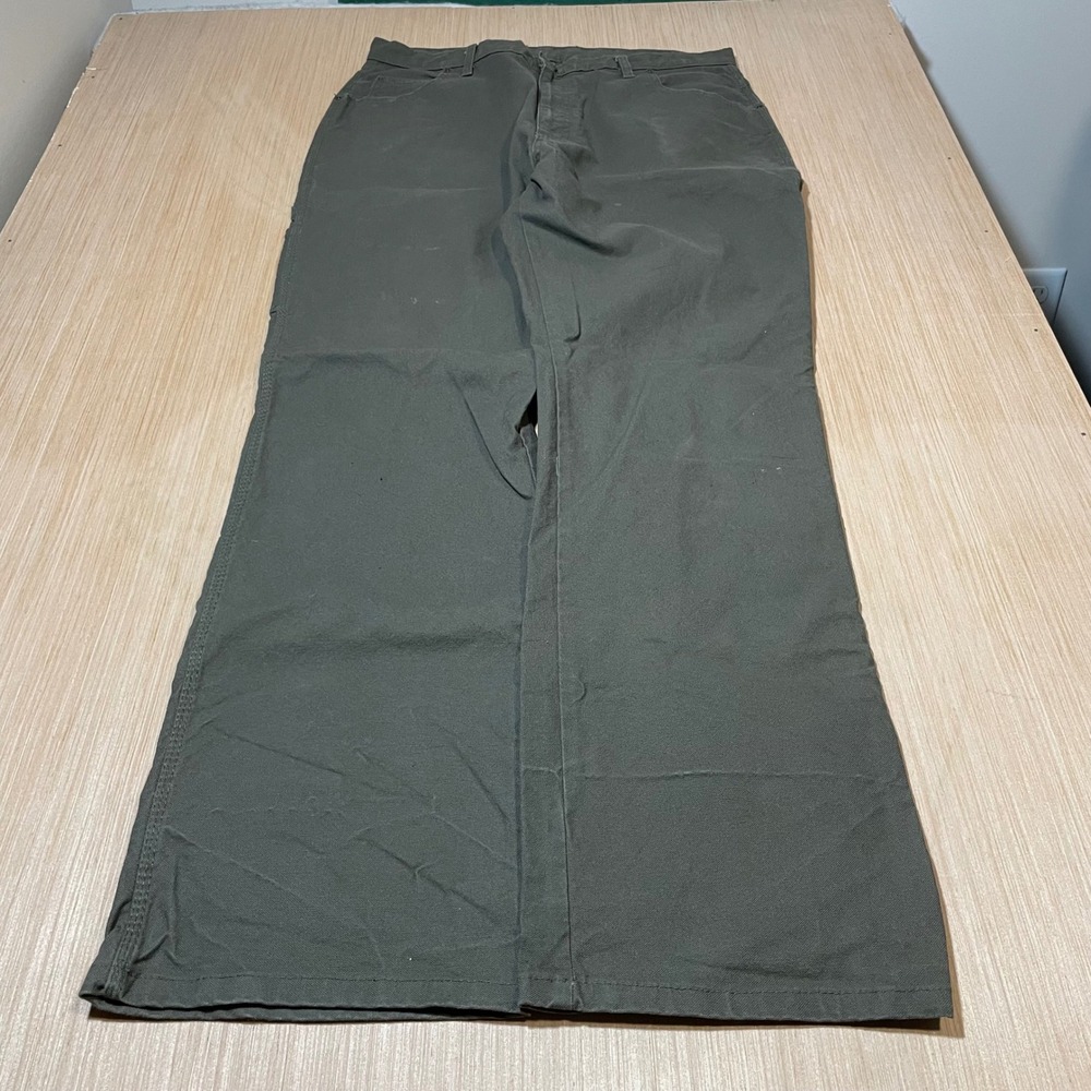 Dickies Carpenter Pants Mens Olive Green Utility Workwear 34x34
